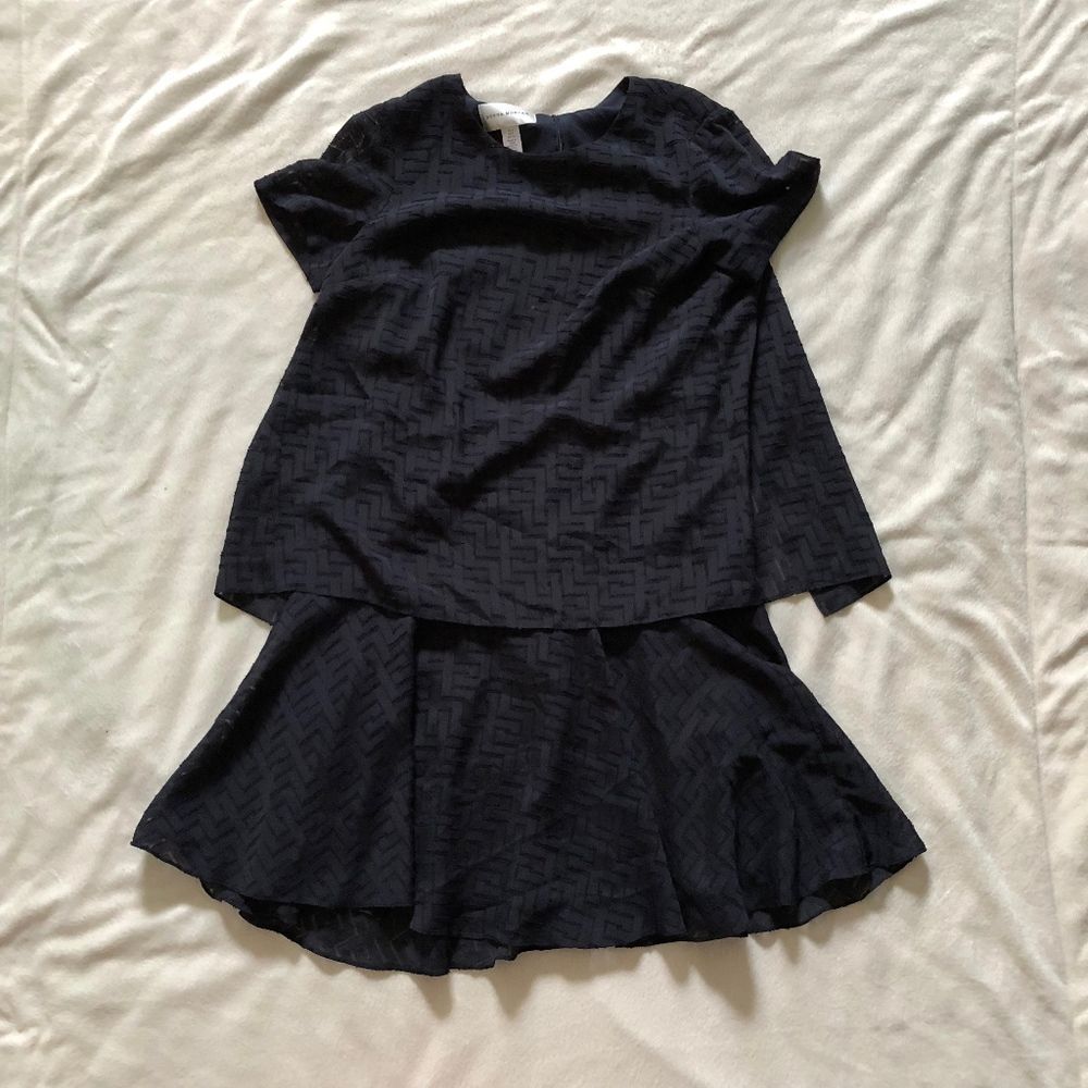 Donna Morgan Black Mini Dress Set
